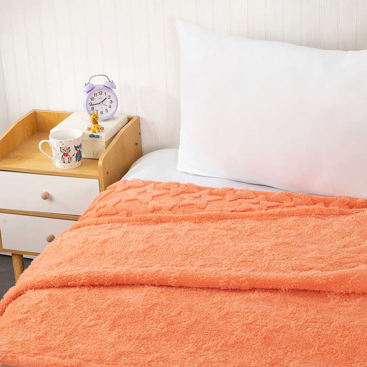 Manta Estrella Sherpa Casanova Kids Coral