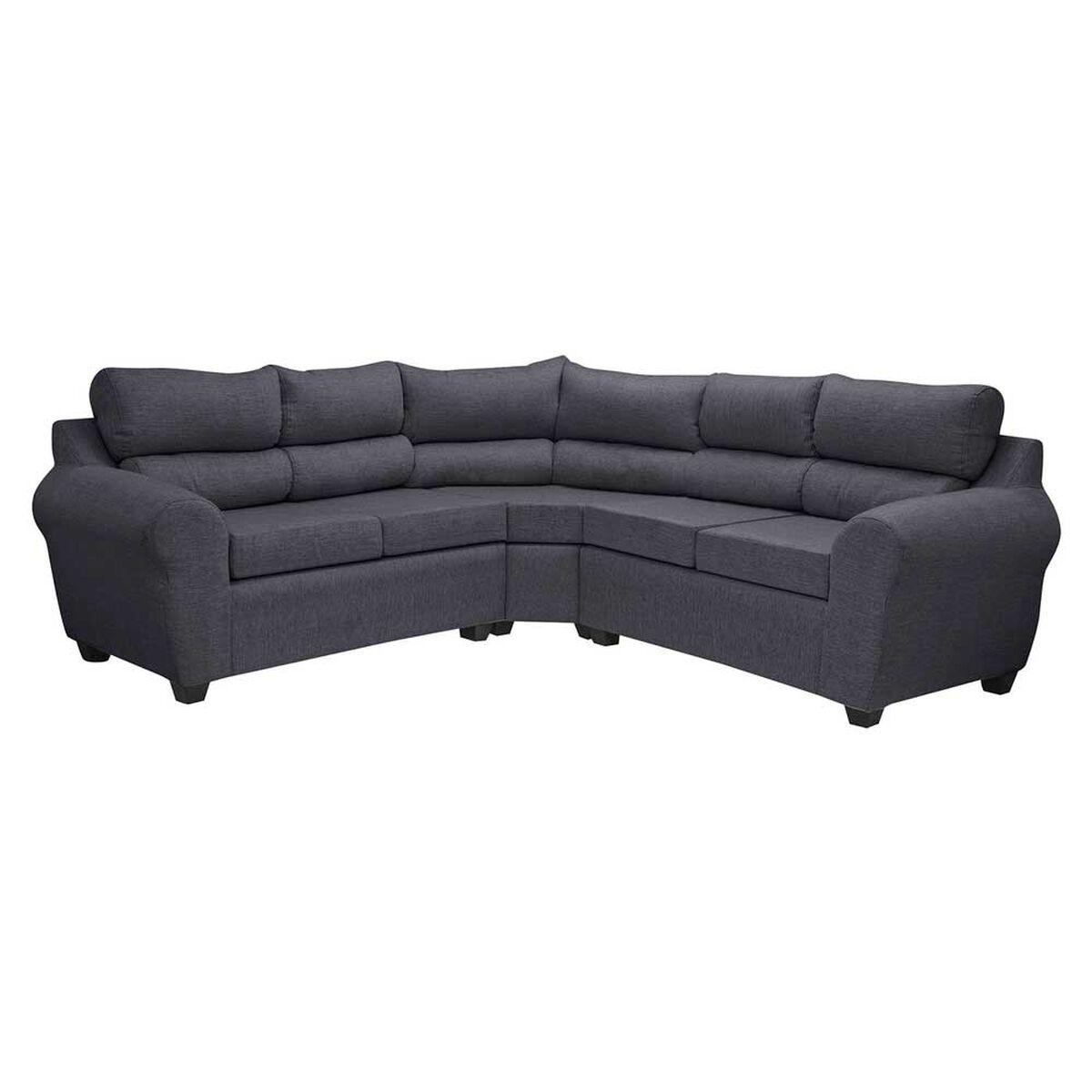 Sofá Seccional Mexx Muebles Dubai 5 Cuerpos Gris