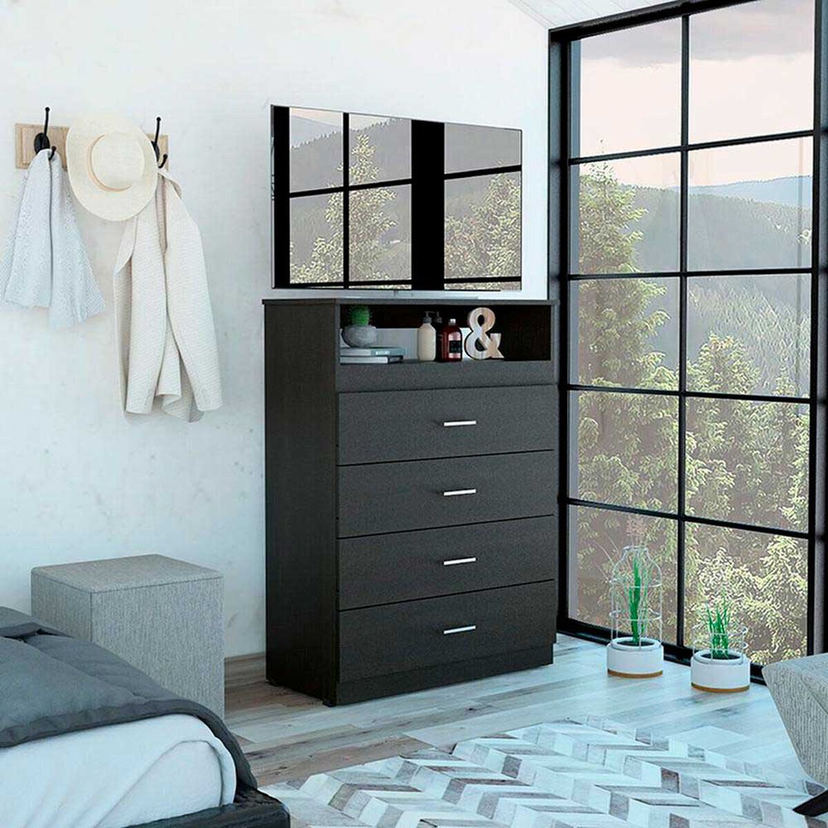 C&oacute;moda TuHome Z-80w 4 Cajones