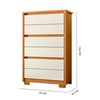 C&oacute;moda Vekkahome Unno 6 Cajones Beige