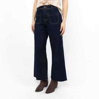Jeans Wide Leg Mujer Zibel Azul