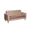 Sofá Latam Home Salermo Tela Velvet 2 Cuerpos Beige