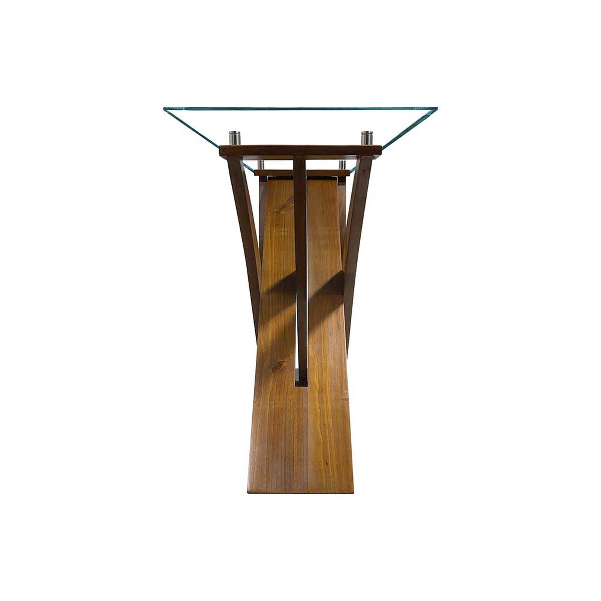 Mesa de Arrimo Living Factory Gaviota Nogal