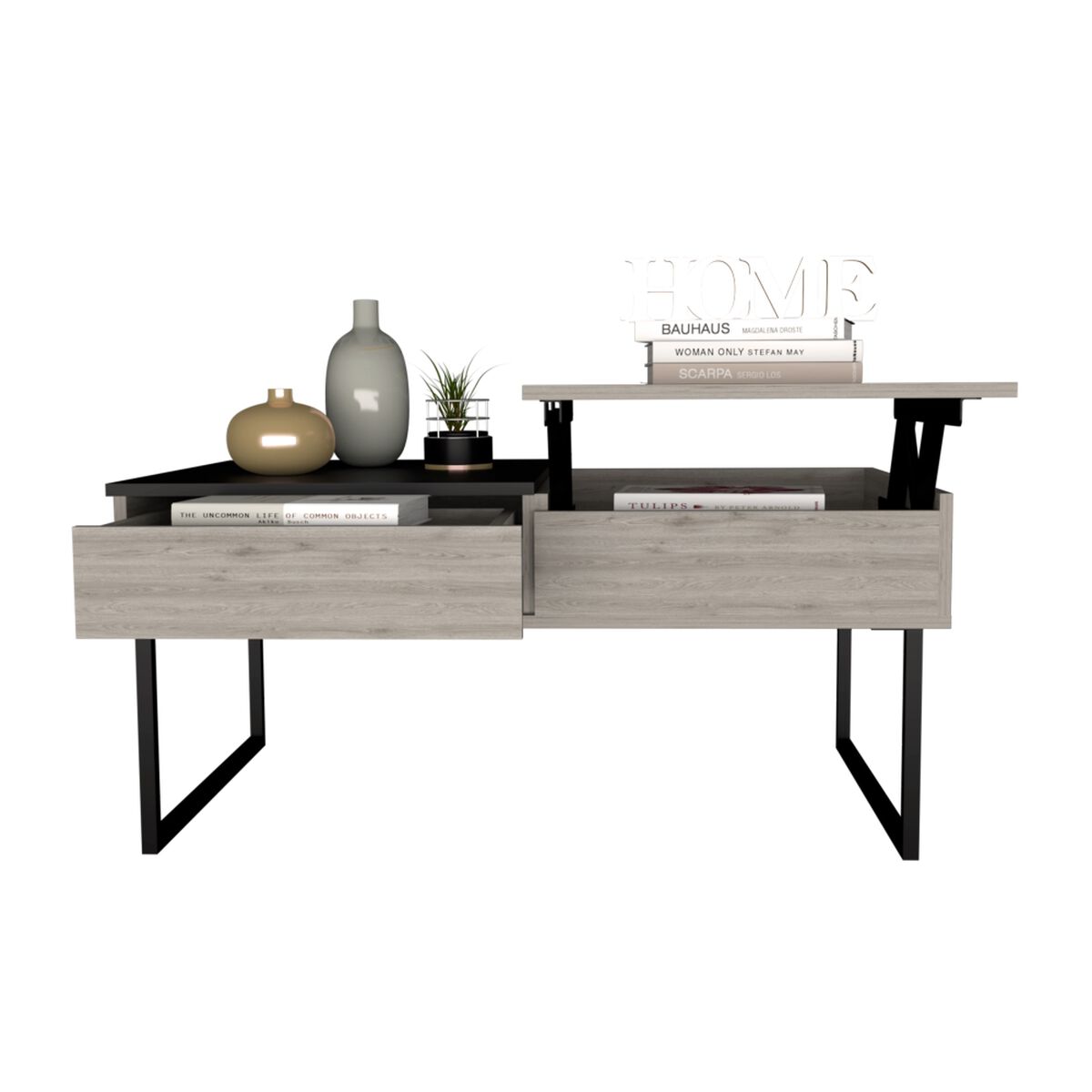 Mesa de Centro TuHome 5G-4 Ceniza/Wengue