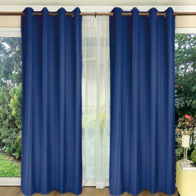 Imagen 1 del producto Combo Cortinas Doral Emilia 220 x 140 cm Azul Petroleo