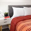 Plumón Coral Sherpa Casanova 2 Plazas Rayas Berry