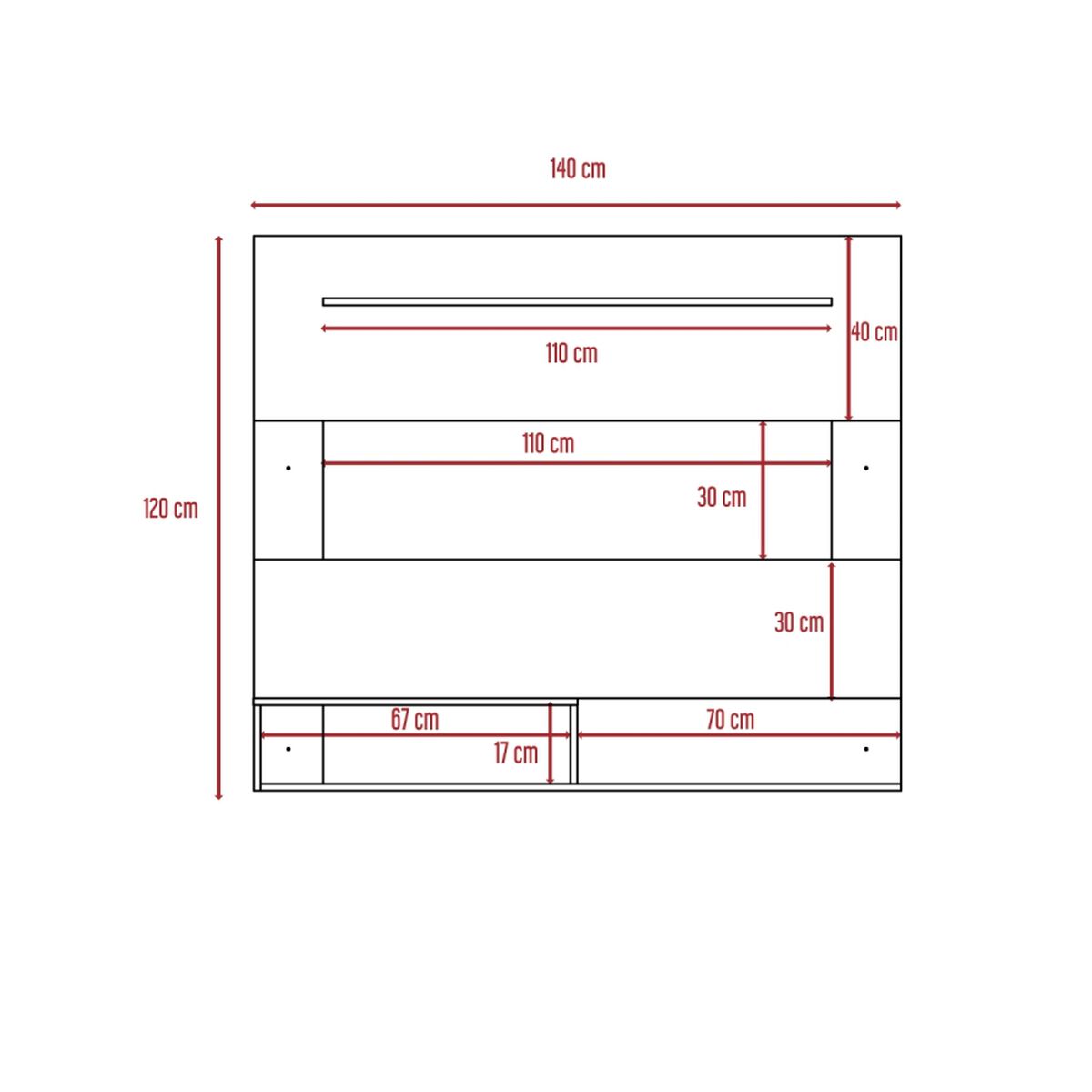 Panel TV TuHome Beijing 55" Blanco