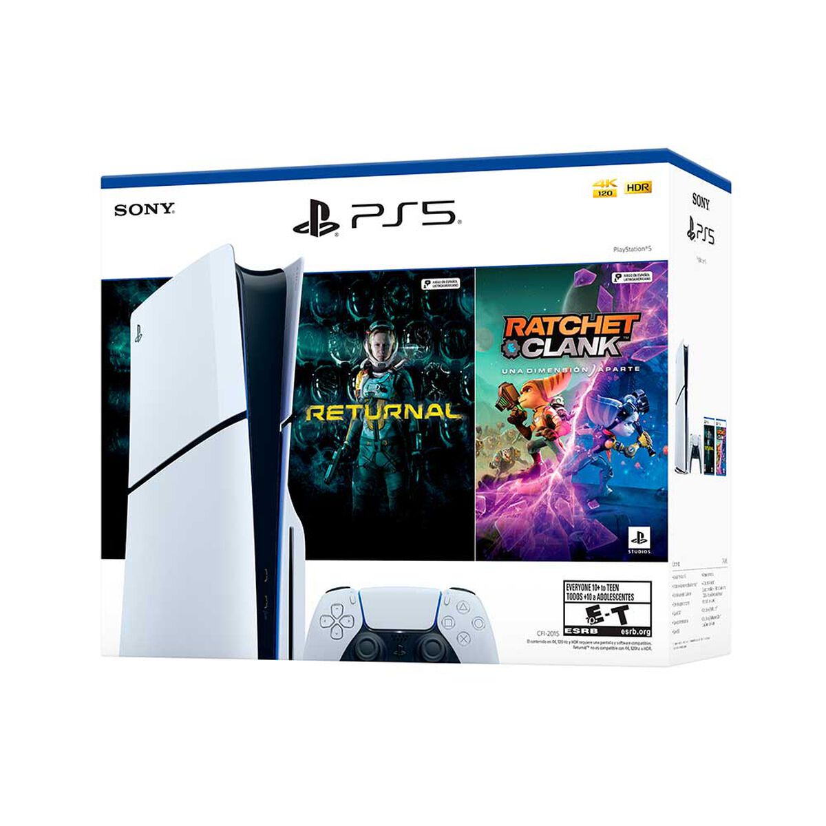 Consola Sony PlayStation 5 Slim con Disco + 2 Juegos + Control