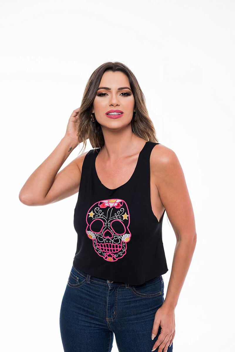 Polera Sin Mangas Mujer Rock Caviar
