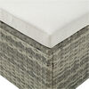 Juego de Terraza Vekkahome Hades Sofá Seccional 6 Cuerpos + Dos Pouf Beige