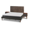 Cama Europea CIC King Ortopedic Advance + Respaldo Baker + 2 Veladores