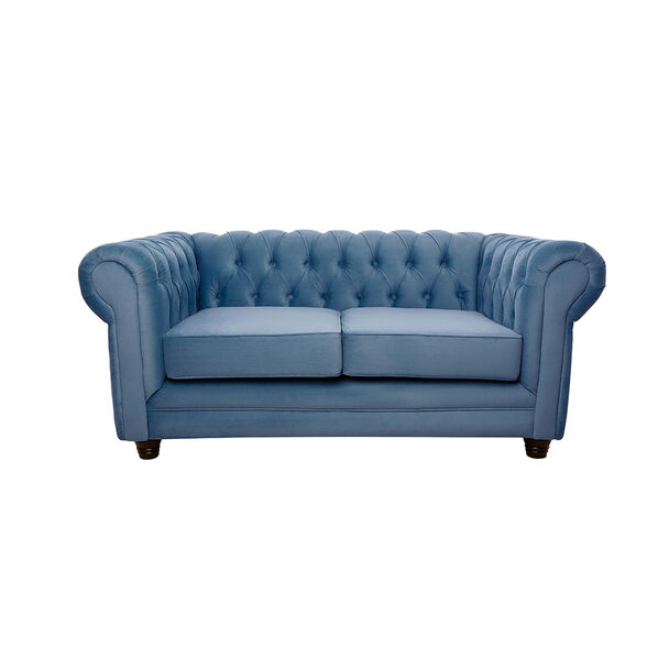 Sofá Barra Design Chesterfield 2 Cuerpos Petróleo