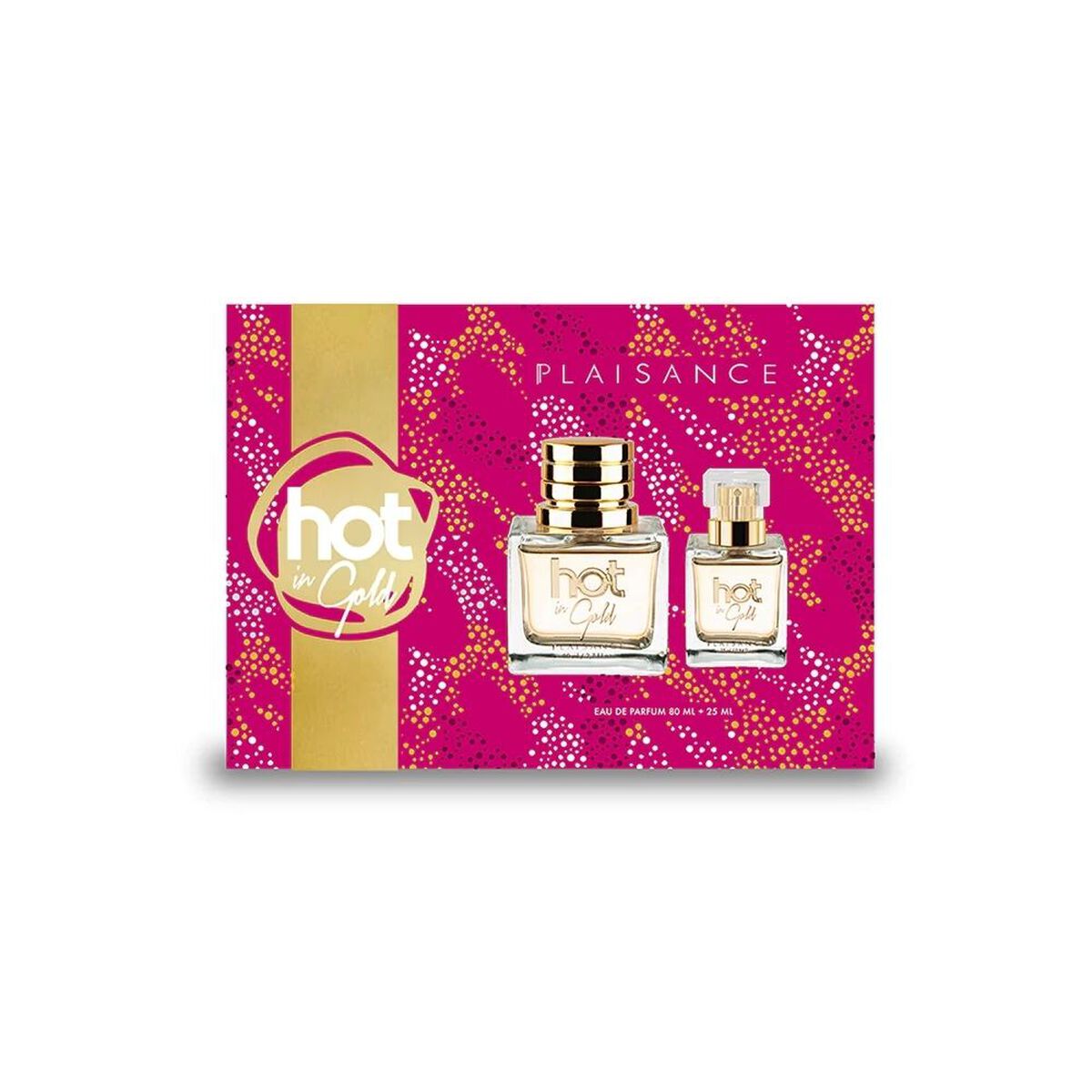 Set Perfume Hot In Gold EDP + Miniatura