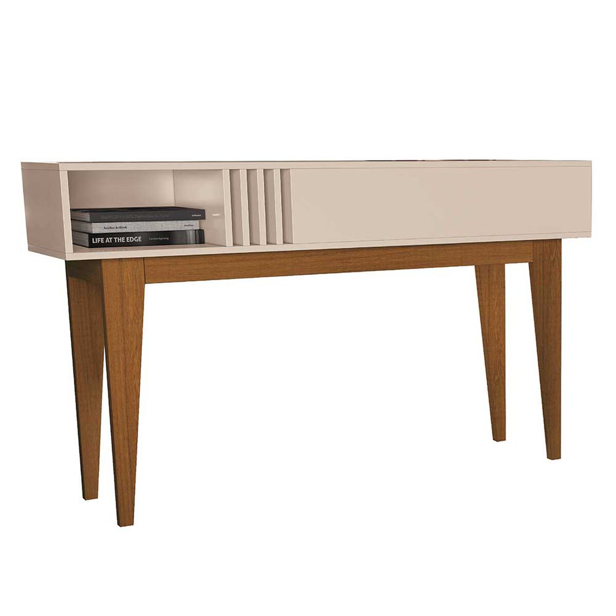 Combo Mesa de Centro + Mesa de Arrimo Jdo & Design Vitta Beige