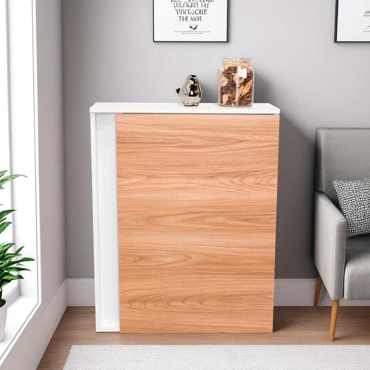 Zapatero Organizador Tuhome Dassel Blanco-Fresno