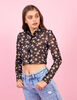 Crop Manga Larga Transparente Mujer Icono