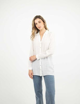 Imagen 1 del producto Blusa Manga Larga Mujer Zibel Blanco, Celeste, Morado, Negro, Verde