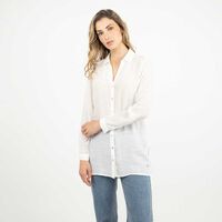 Blusa Manga Larga Mujer Zibel Blanco, Celeste, Morado, Negro, Verde