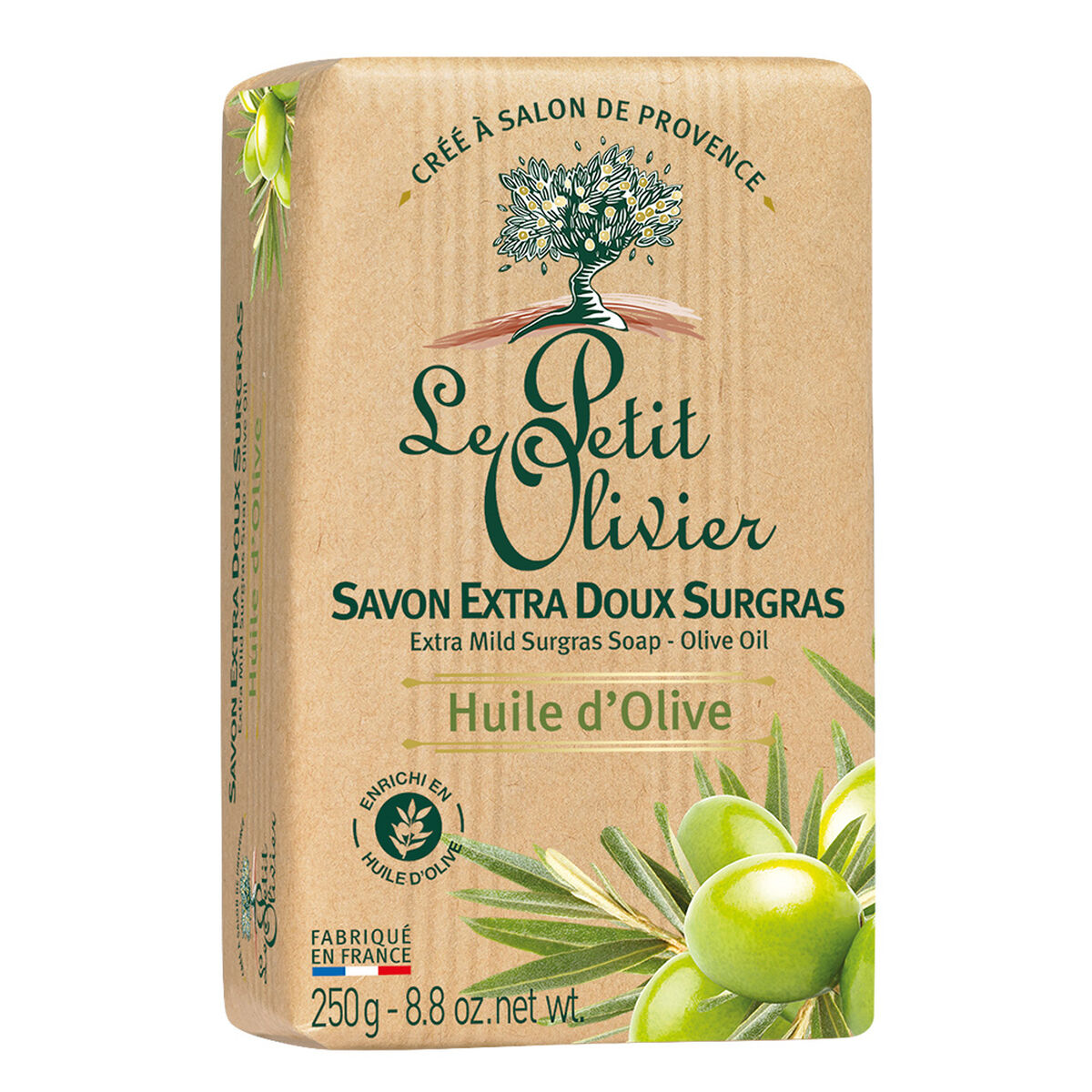 Jabón Extra Suave Aceite de Oliva - Vegano - 250 gr