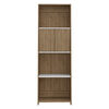 Biblioteca Note 1,60 Cm  2 Puertas - Blanco Hg / Miel