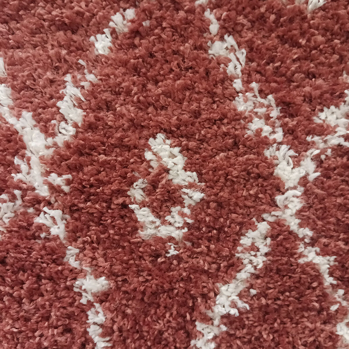 Alfombra Idetex Shaggy Guiza 70x200 cm Terracota