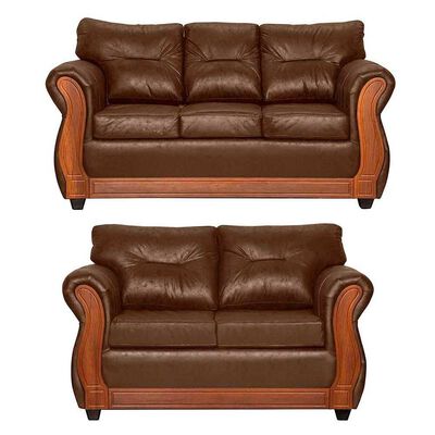 Juego de Living Black Factory Toronto 5 Cuerpos Café