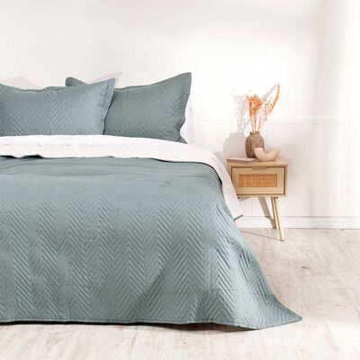 Quilt Mashini 2 Plazas Liso Verde