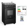 Cocina a Gas Midea MCG-4QSG20NSBK 4 Quemadores