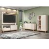 Panel TV 65" + Rack TV 55" + Vitrina + Buffet Decocasa Mondrian Off White