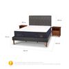 Cama Europea CIC King S&uacute;per Premium + Respaldo + Veladores