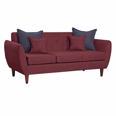 Imagen 2 del producto Sofá Black Factory Huevito 3 Cuerpos Burdeo