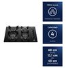 Encimera a Gas Electrolux 4 Quemadores KE4GC