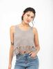 Top de Algodón Sin Mangas Cuello Redondo Mujer Alma