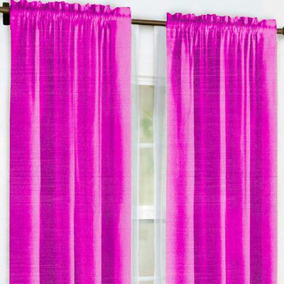 Imagen 2 del producto Combo Cortinas Doral Agatha 220 x 140 cm Fucsia