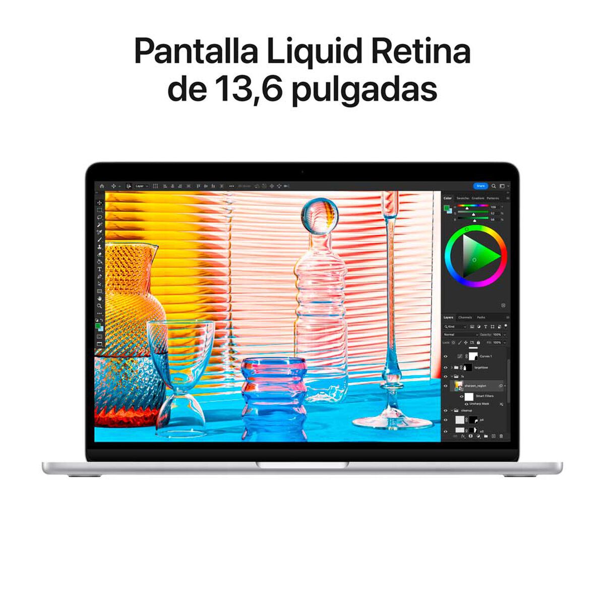 Notebook Apple Macbook Air MC7V4CI/A Chip M2 16GB 256GB SSD 13,6" Plata
