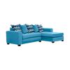 Sof&aacute; Seccional Derecho Living Factory Milan 3 Cuerpos Azul Piedra