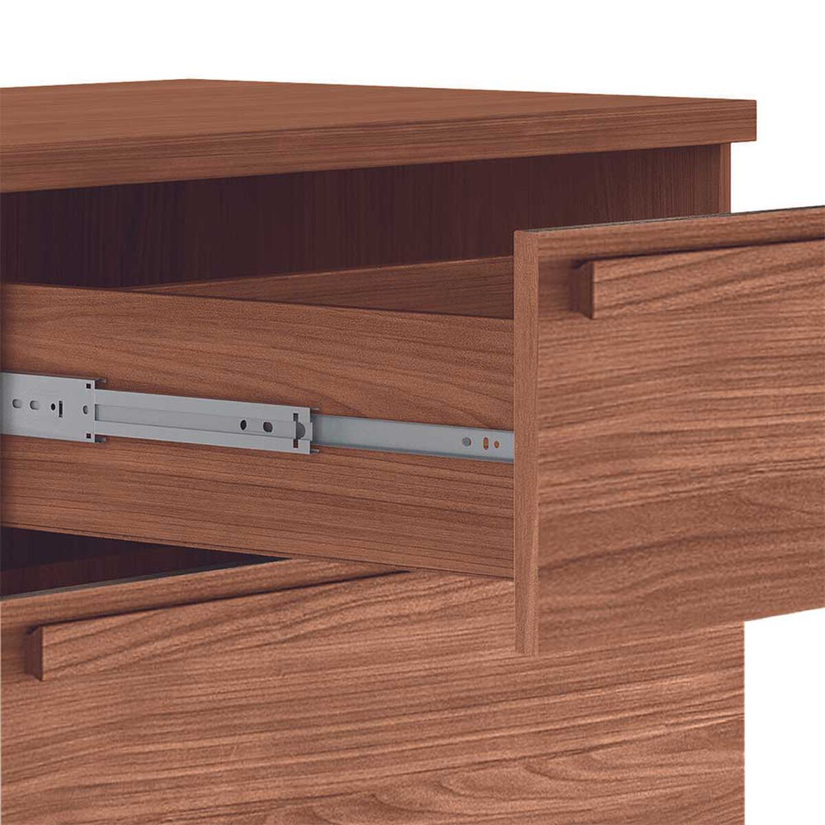 Cómoda Onessta Malaga 5 Cajones 2 Puertas Jatoba