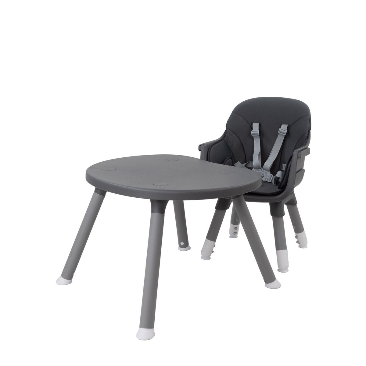 Silla de Comer 3 en 1 Gris Bebesit