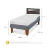 Cama Europea CIC 1,5 Plazas Excellence Plus + Respaldo Munich