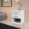Velador Onessta Start Blanco 2 Cajones
