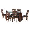Juego de Comedor Latam Home Pamplona Segovia 6 Sillas Velvet Turquesa