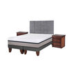 Cama Europea CIC Base Dividida 2 Plazas Balance + Respaldo + 2 Veladores Tamesis