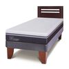 Cama Europea CIC 1,5 Plazas Ortopedic Advance + Respaldo