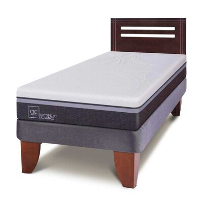 Imagen 2 del producto Cama Europea CIC 1,5 Plazas Ortopedic Advance + Respaldo