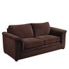 Sof&aacute; Tela Latam Home Ancona 3 Cuerpos Chocolate