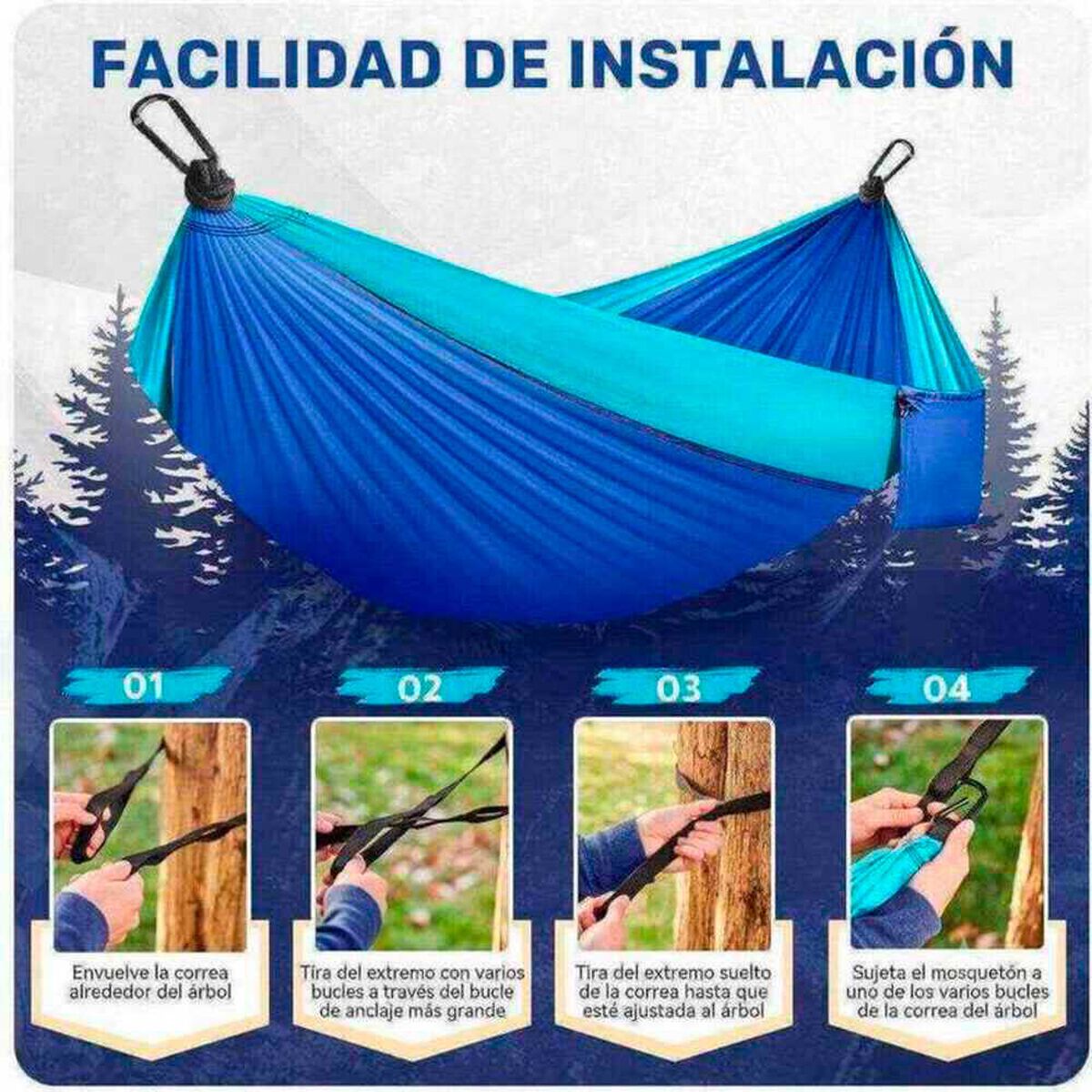 Hamaca Compacta Azul Pro Outdoor