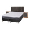 Box Spring CIC Base Dividida 2 Plazas Ortopedic Advance + Respaldo + 2 Veladores