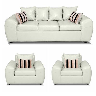 ELEGANT DETAIL Juego de Living Elegant Detail New Houston 3-1-1 Cuerpos Blanco