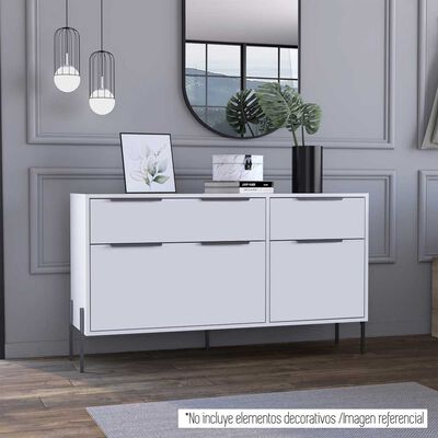 Imagen 1 del producto Cómoda TuHome White Collection 4 Cajones