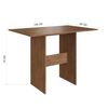 Juego de Cómedor Home Mobili Sabia 4 Sillas Marrón